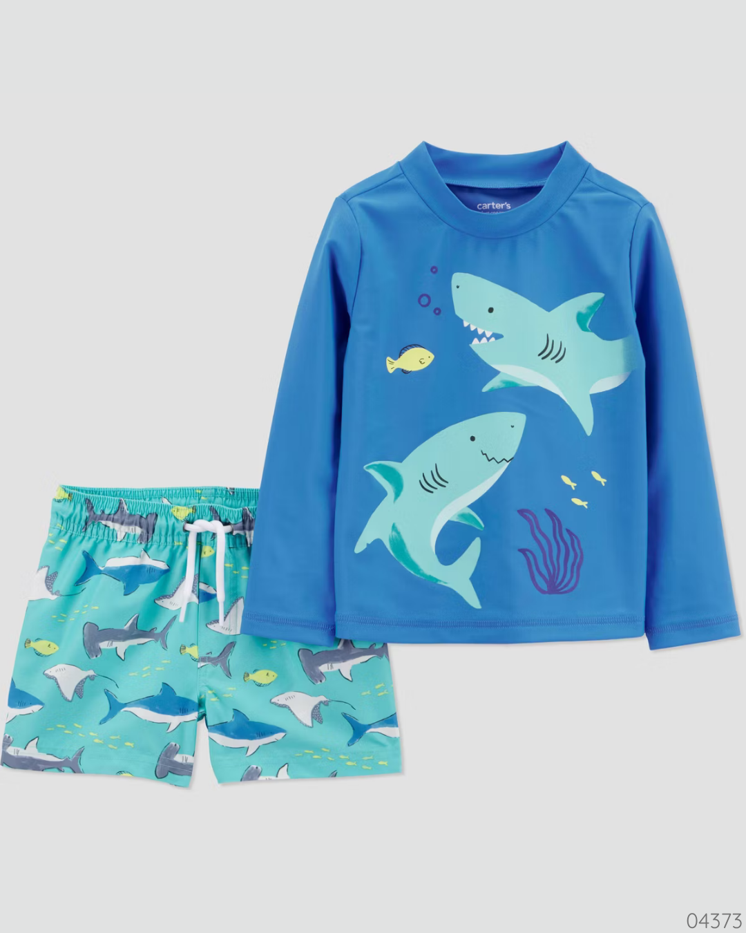 TRAJE DE BAÑO TIBURONES 2 PZAS