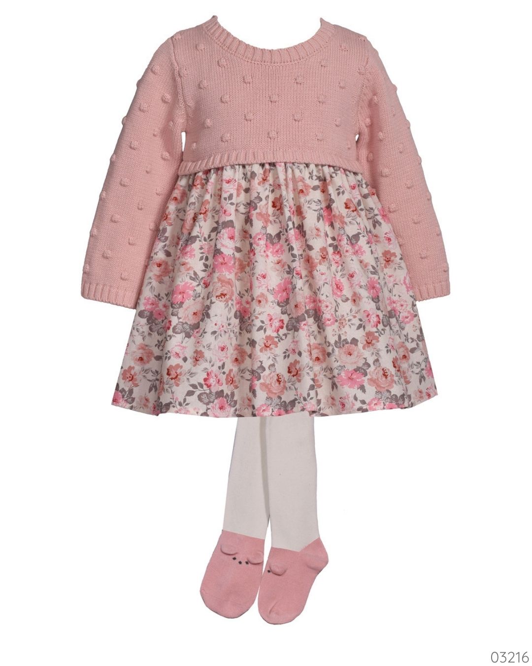 VESTIDO FLOREADO CHALECO ROSA