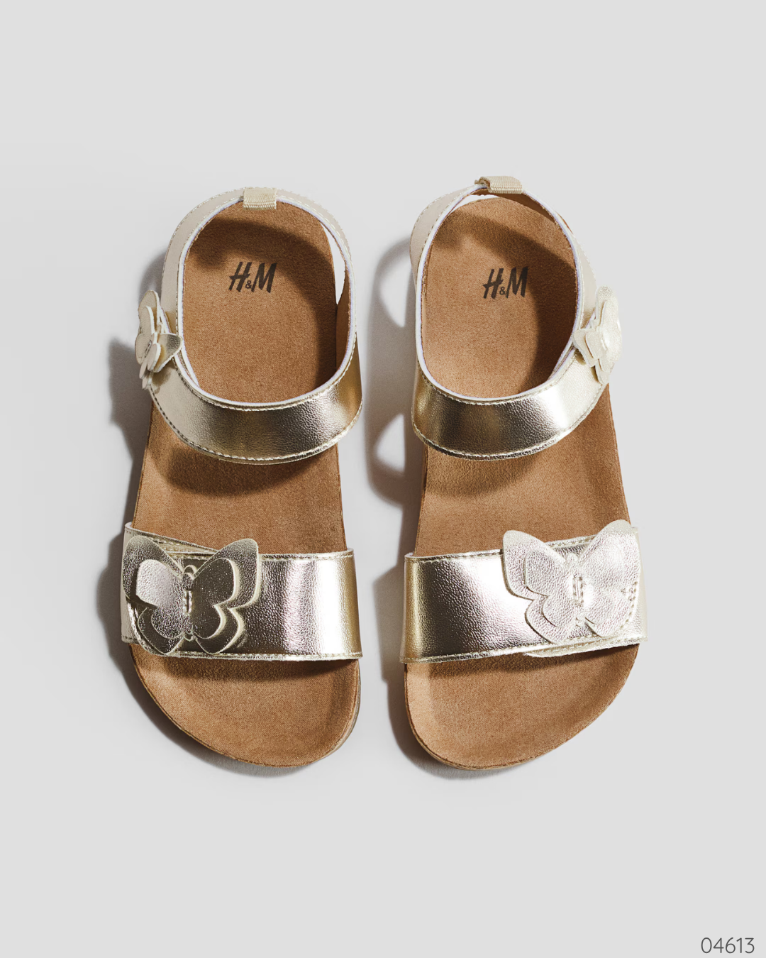SANDALIAS MARIPOSAS DORADAS