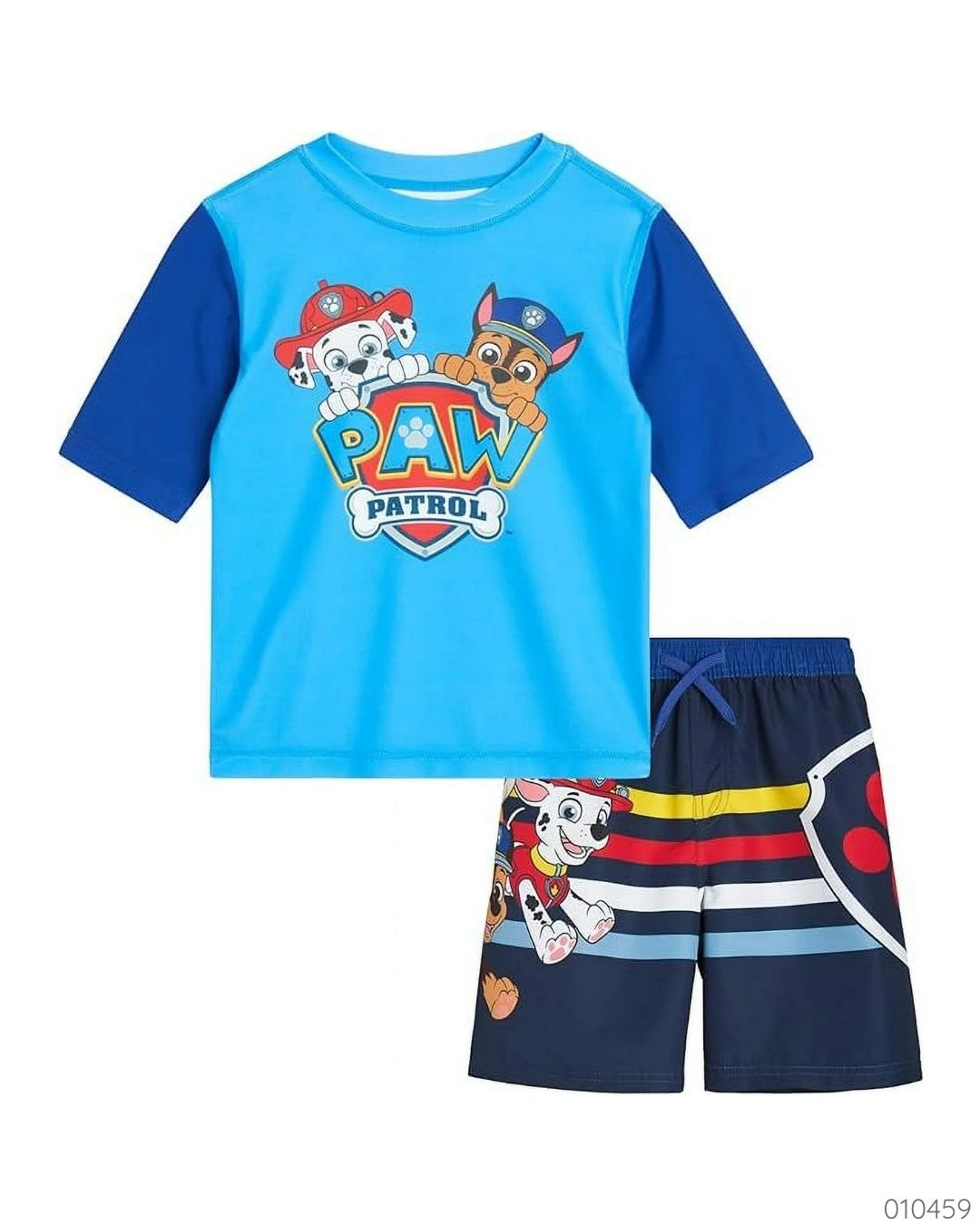 TRAJE DE BAÑO 2 PZS PAW PATROL AZUL CIELO UPF 50+