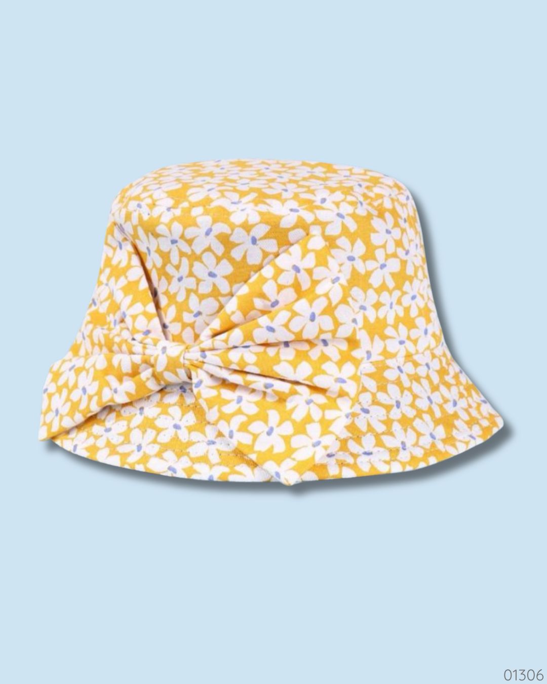 GORRO AMARILLO FLORCITAS CHONGO