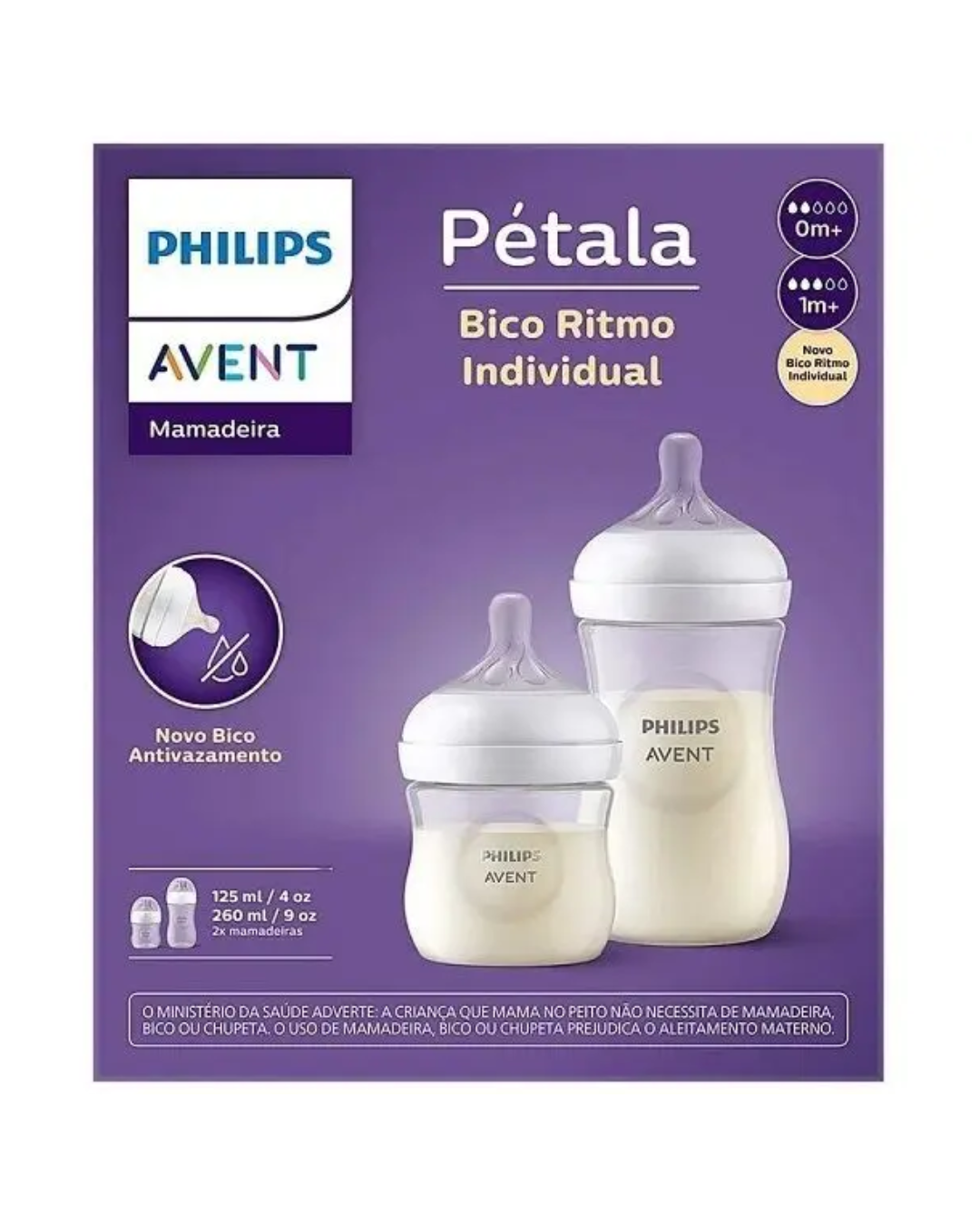 SET BIBERON AVENT NATURAL 4 Y 9 OZ