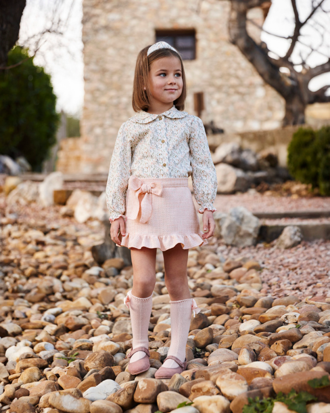 CONJUNTO 2 PZS FALDA ROSA SUAVE