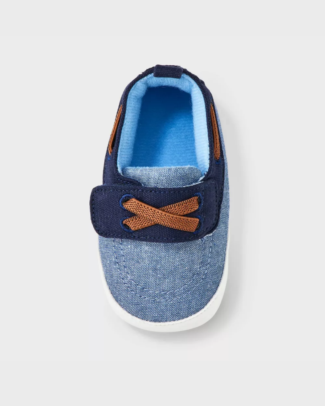 ZAPATOS AZULES CAT & JACK CORDONES CAFE
