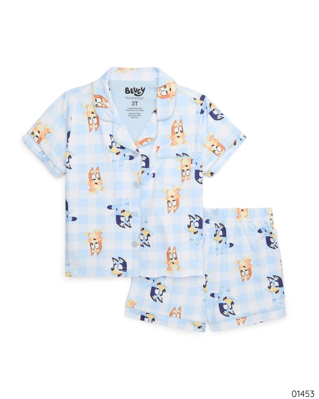 PIJAMAS BLUEY AZUL SHORT