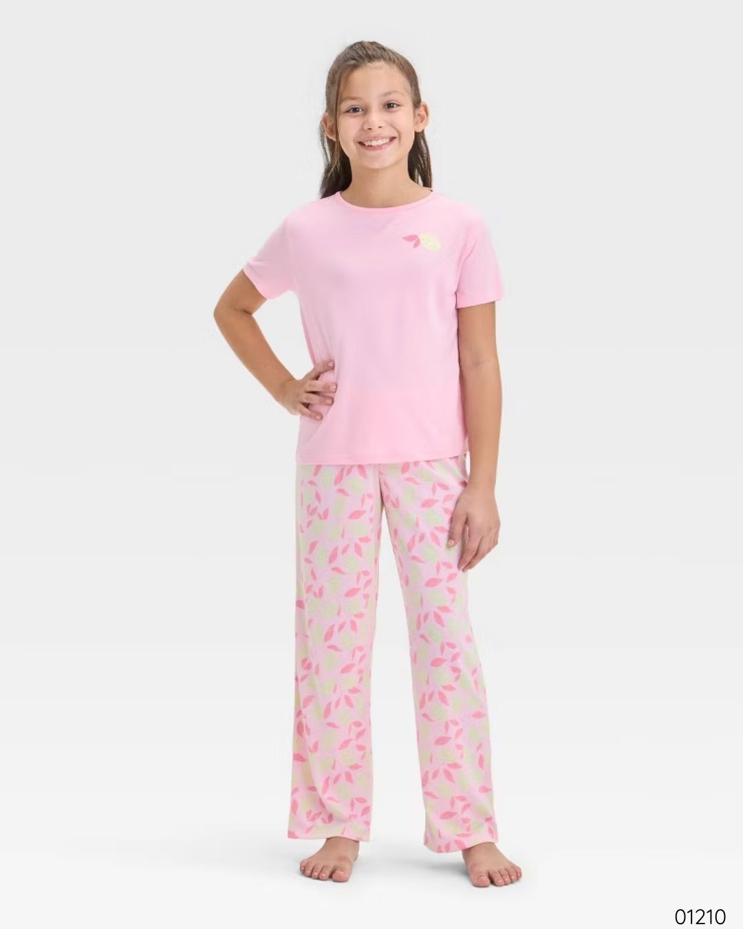 PIJAMA LIMONES ROSADA 3PZS
