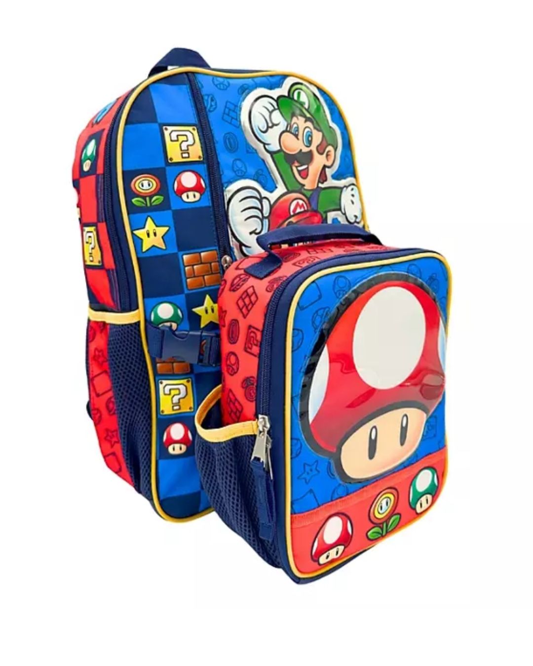 MOCHILA Y LONCHERA HONGO MARIO BROSS