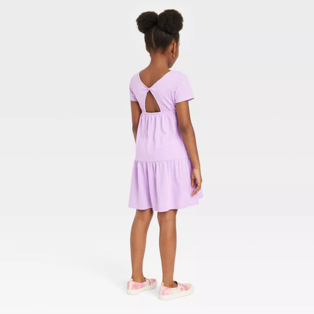 VESTIDO ALGODON MORADO