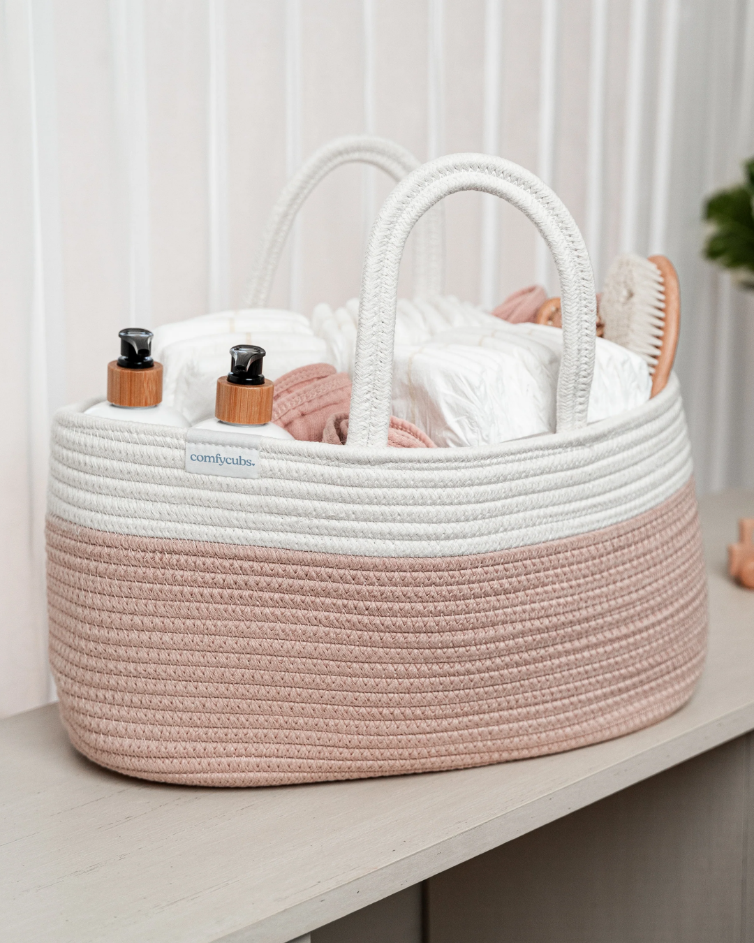 ORGANIZADOR PAÑALES ROSA COMFYCUBS