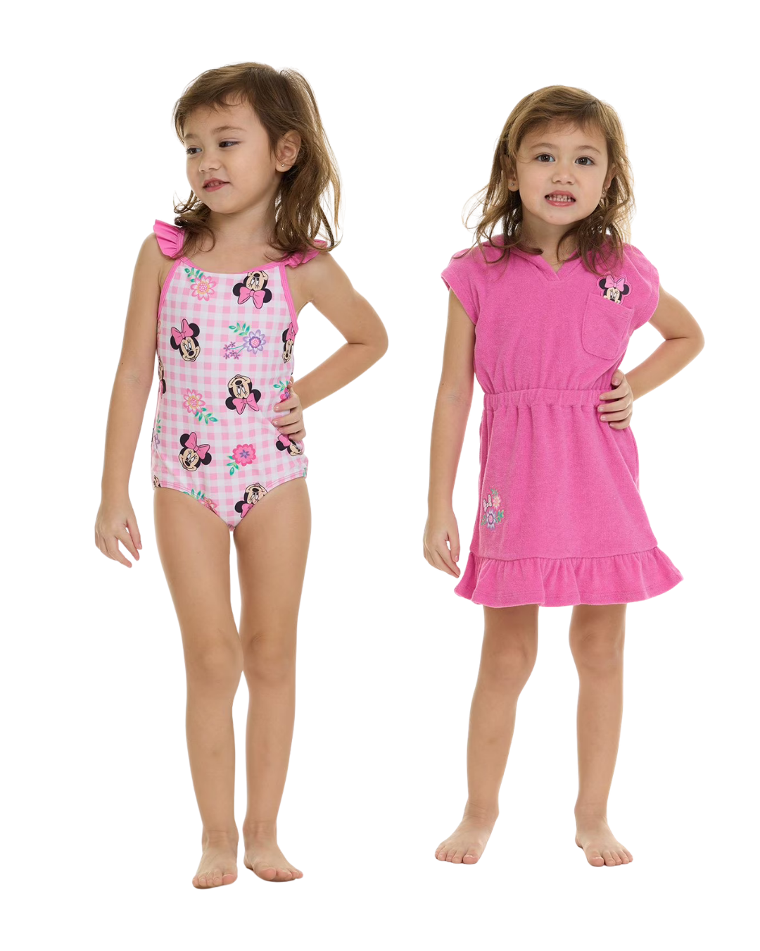 SET TRAJE BAÑO MINNIE ROSADO