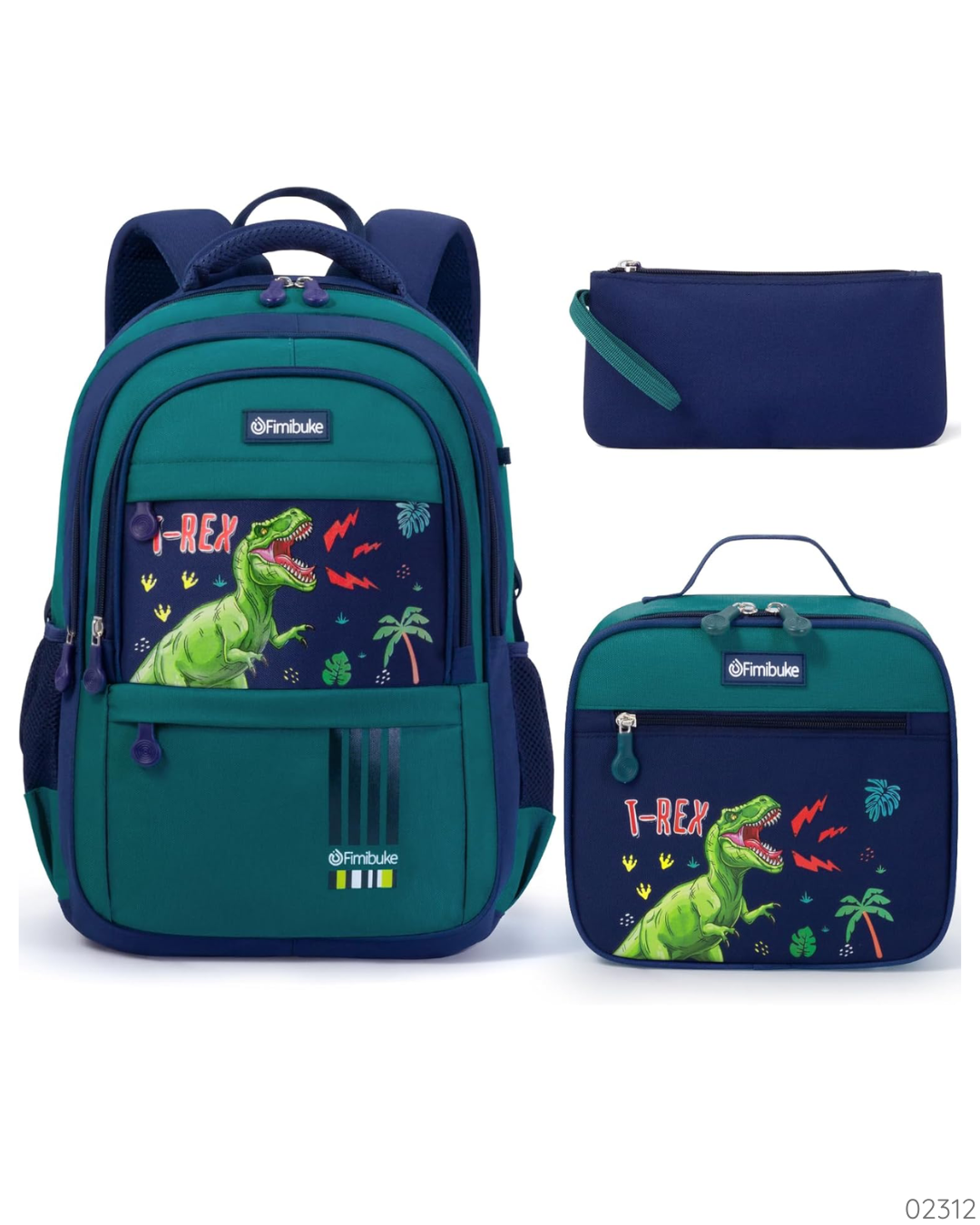 SET MOCHILA T-REX 3 PZS