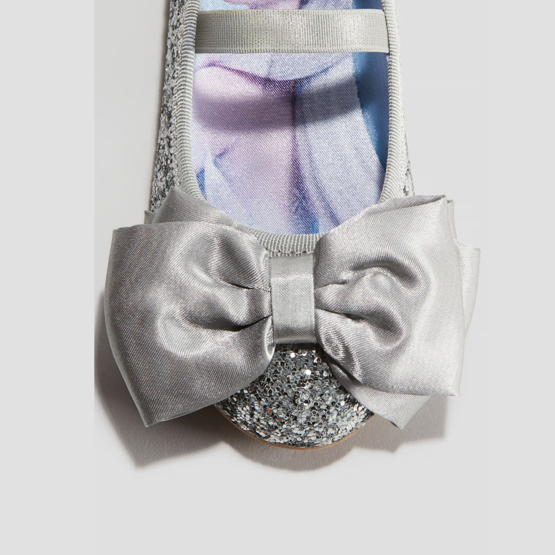 ZAPATILLAS PLATEADAS ESCARCHARDAS H&M