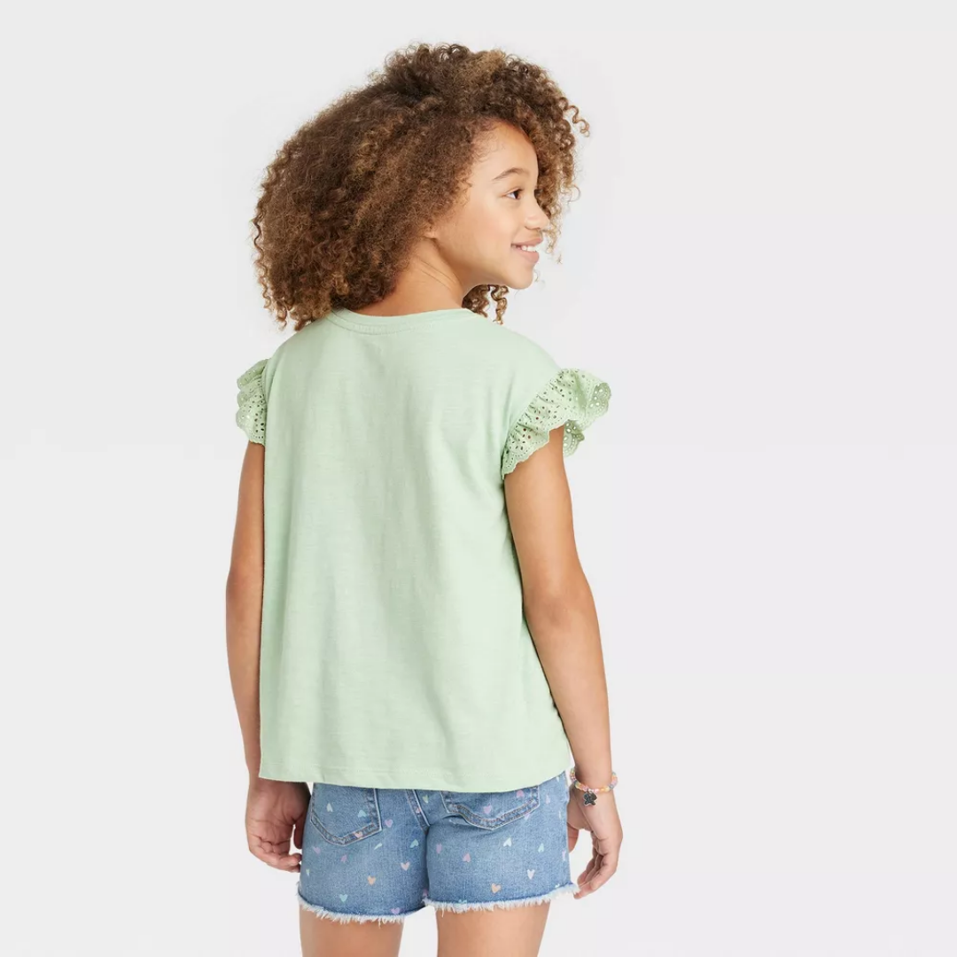 CAMISA VERDE DETALLE MANGAS