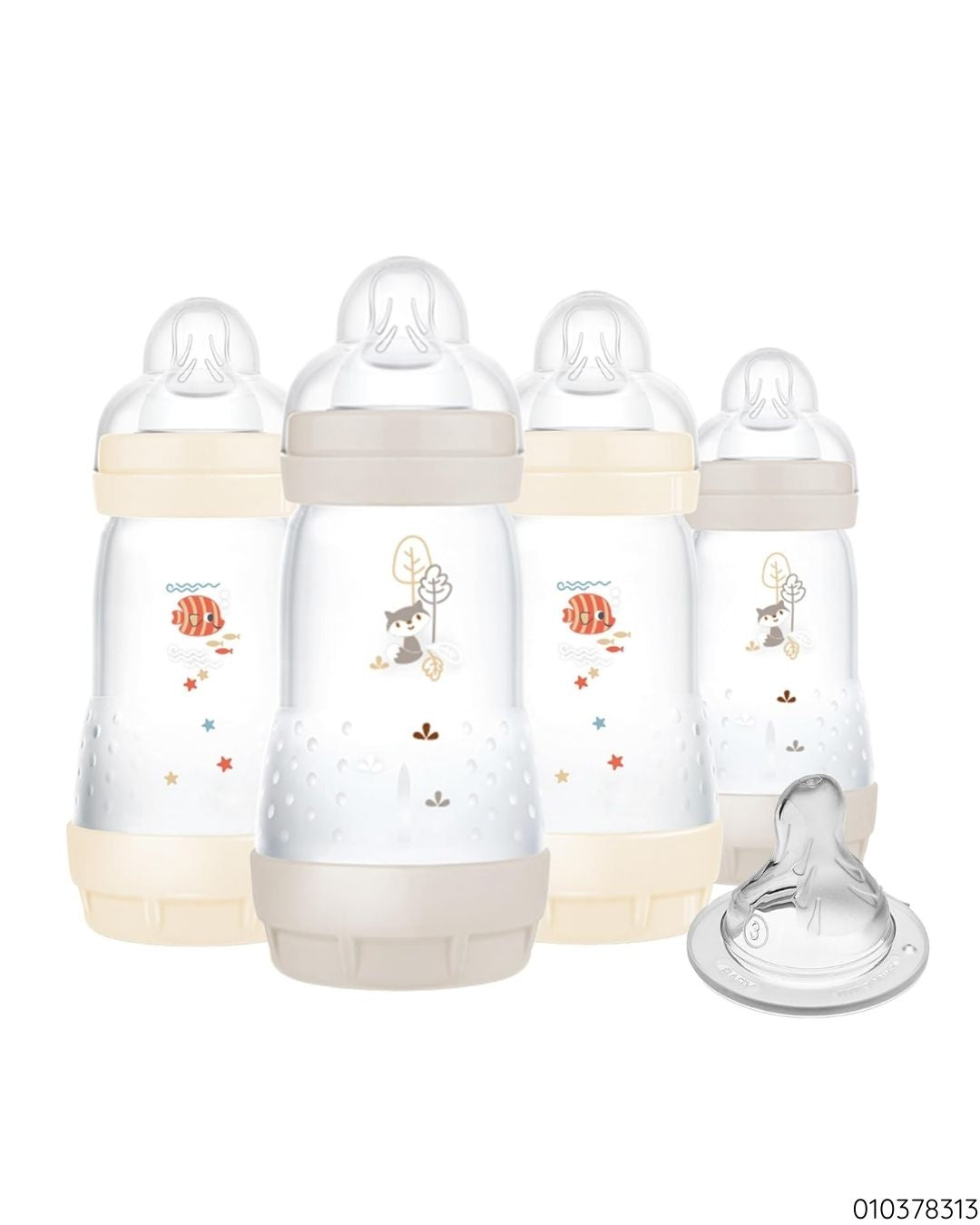 PEPES MAM NATURAL SET 4 PZS GRIS