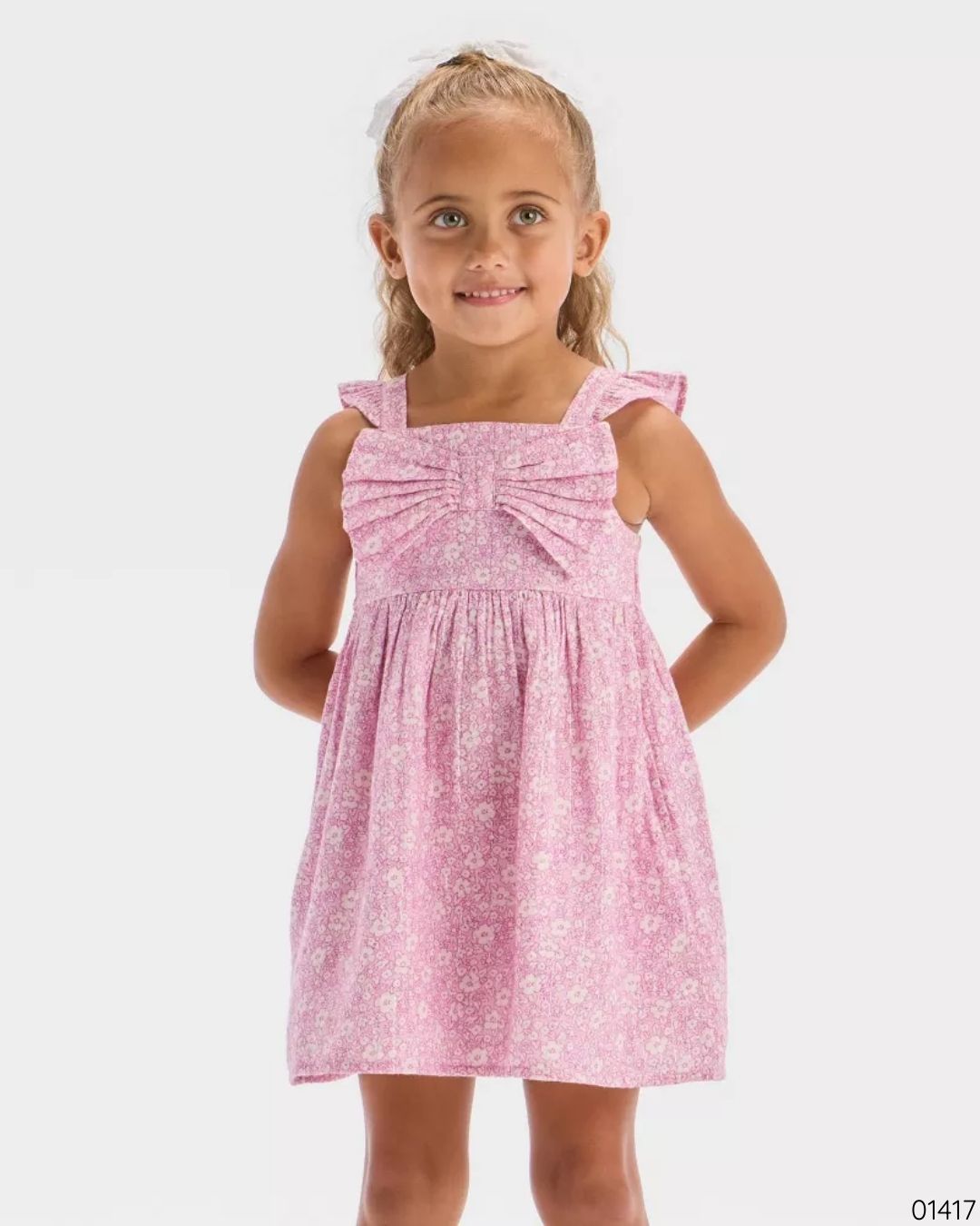 VESTIDO ROSADO FLORES CHONGO