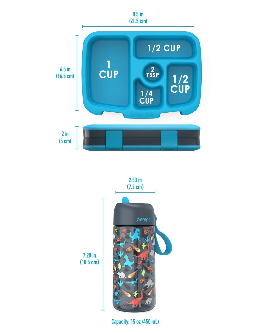 SET LONCHERA Y TERMO DINOS BENTGO