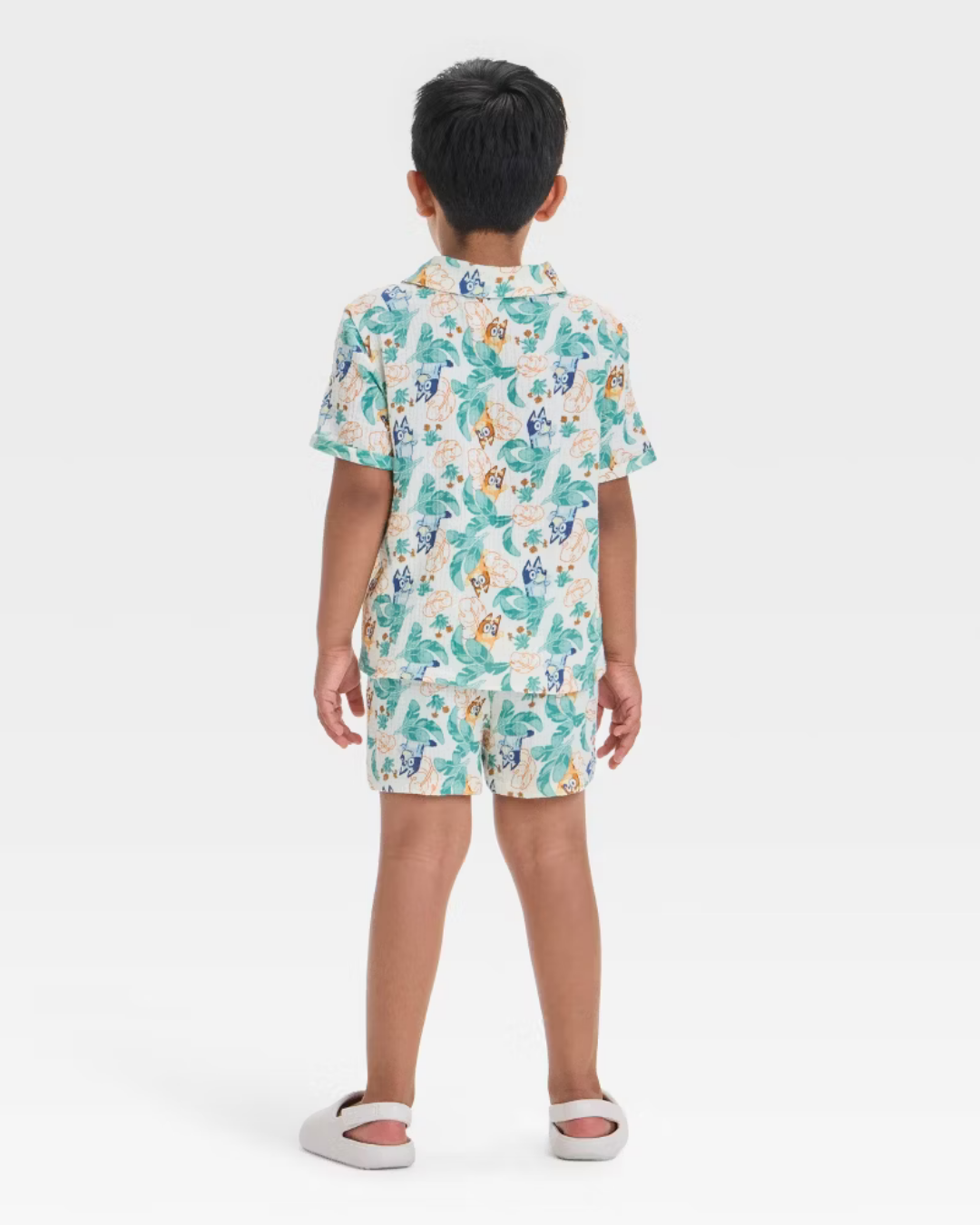 TRAJE BLUEY SHORT CON PALMERAS