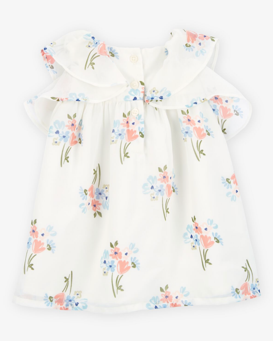 VESTIDO FLOREADO BLANCO CARTERS