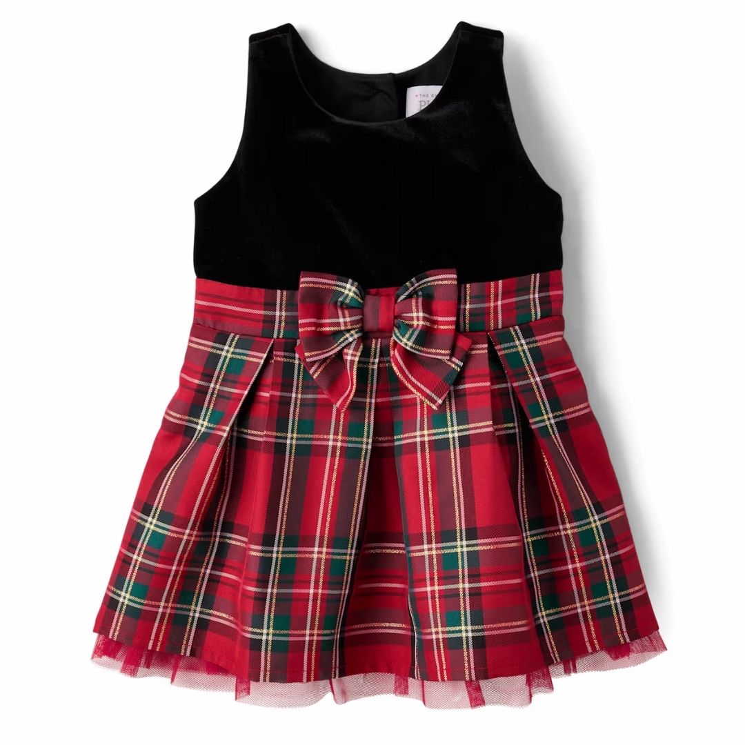 VESTIDO FORMAL FALDA ROJA TODDLER GIRL