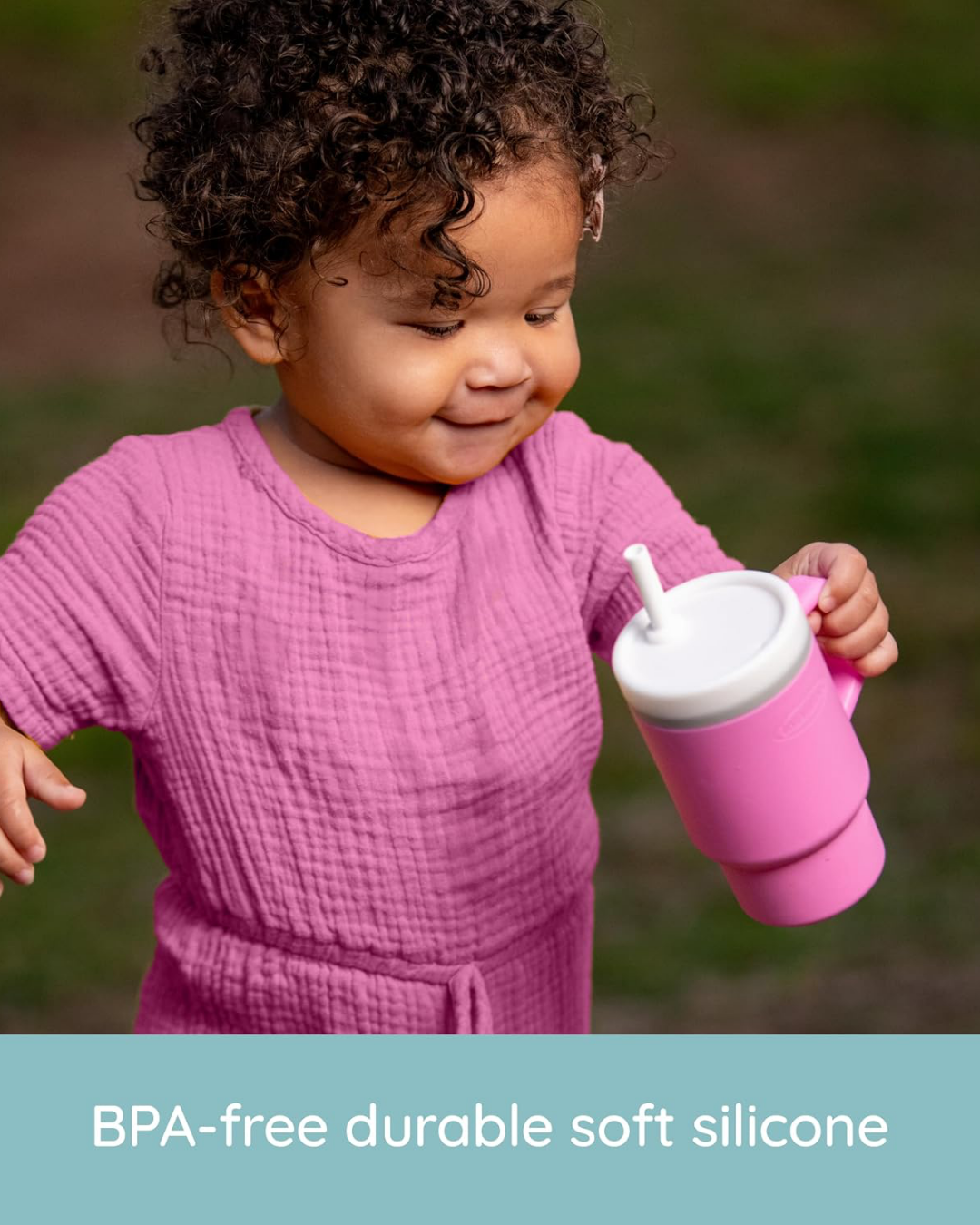 VASO MY 1ST TUMBLER SILICONA ROSADO
9 OZ