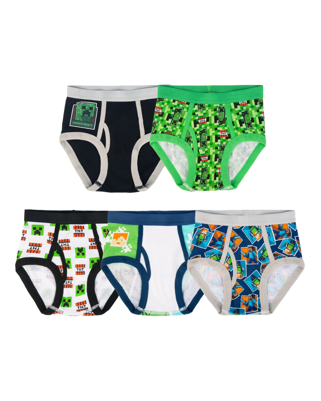 CALZONCILLOS 5 PZS MINECRAFT