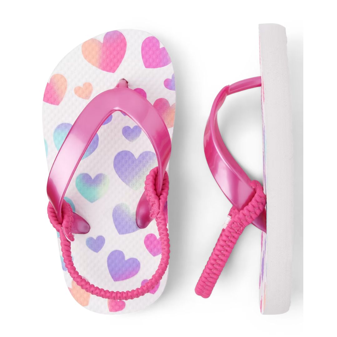 SANDALIAS FLIP FLOPS ROSA CORAZON