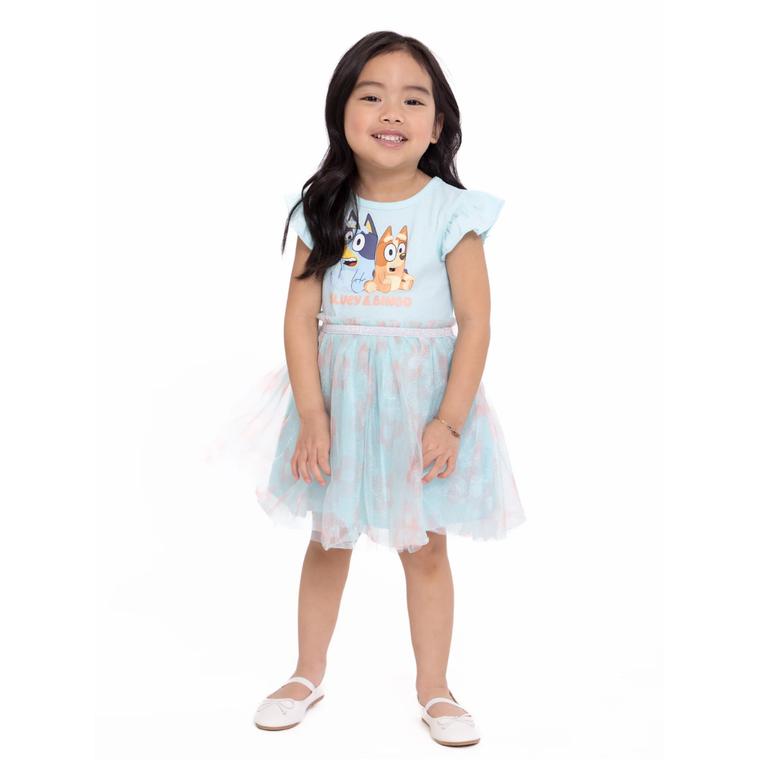 VESTIDO BLUEY BINGO VERDE
