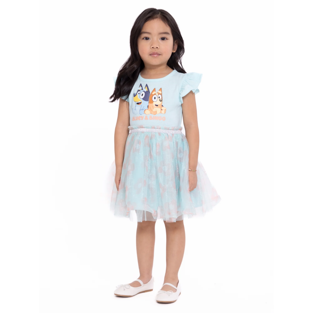 VESTIDO BLUEY BINGO VERDE