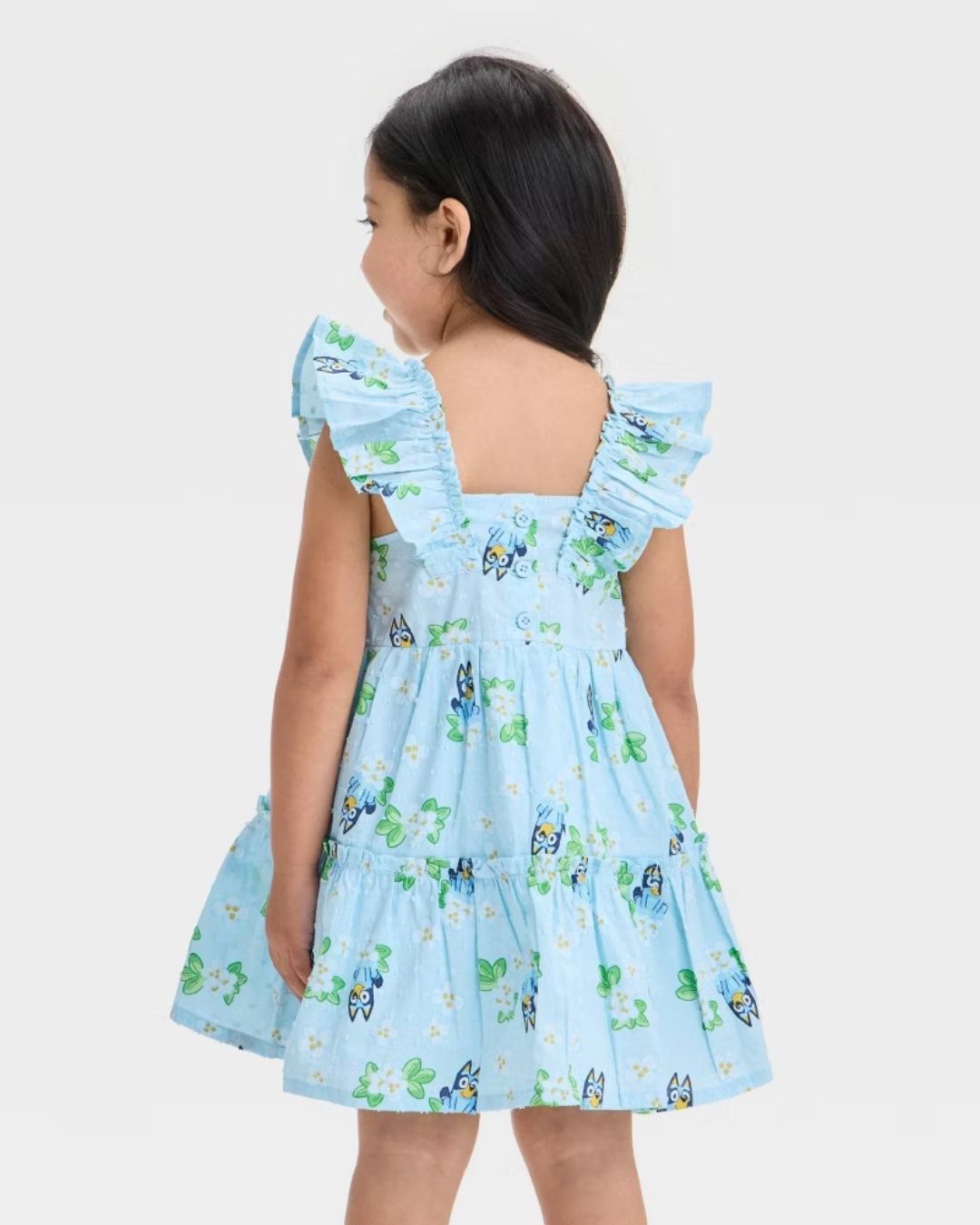 VESTIDO BLUEY FLOREADO AZUL