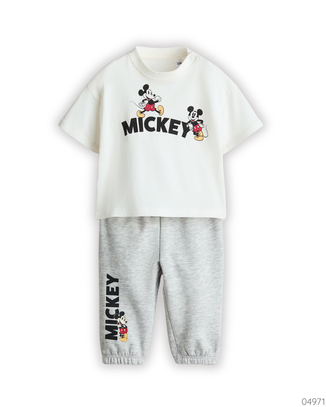 TRAJE GRIS BLANCO MICKEY H&M
