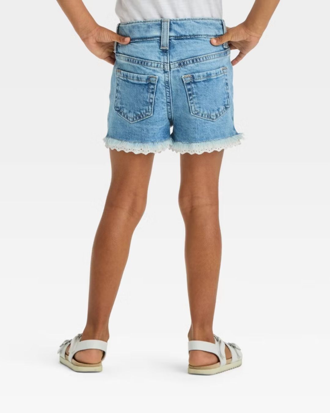 SHORT AZUL CAT & JACK RUEDO BORDADO