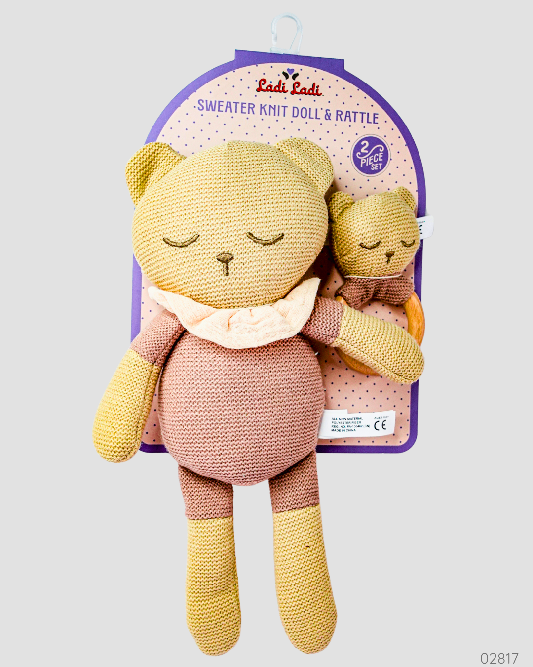 PELUCHE TEJIDO SONAJERO OSO