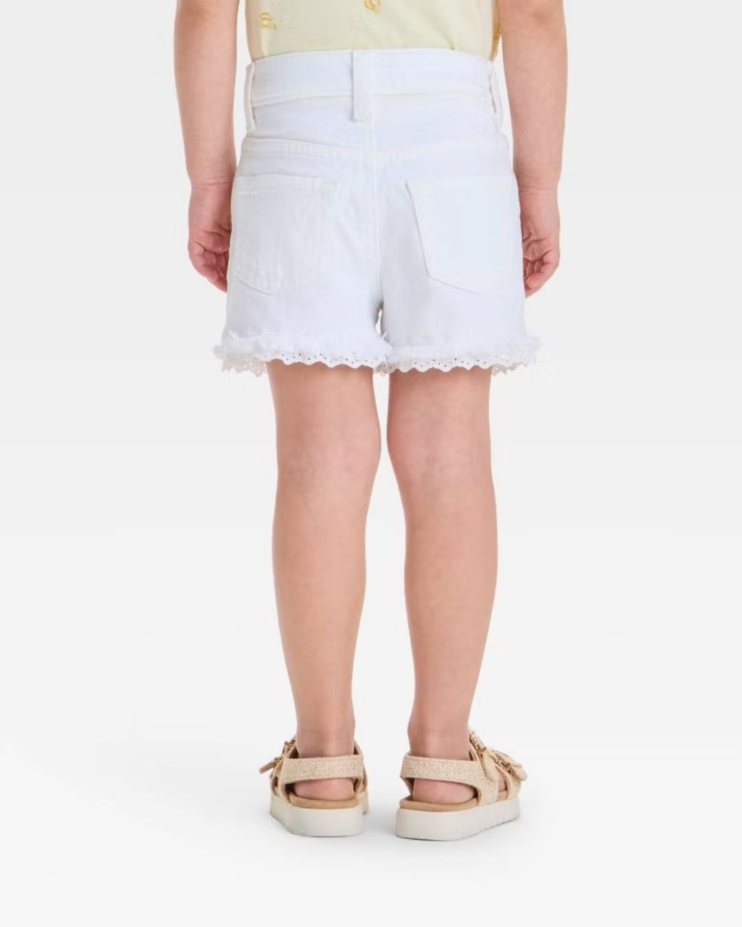 SHORT BLANCO CAT & JACK RUEDO BORDADO