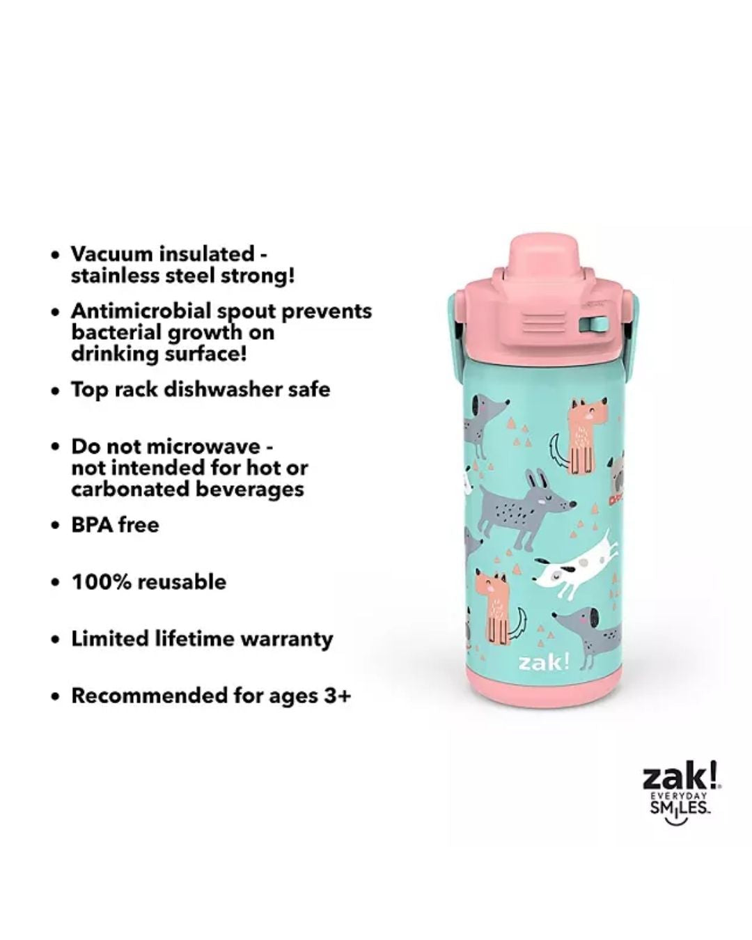 TERMO DE PERRITOS 14 OZ ZAK