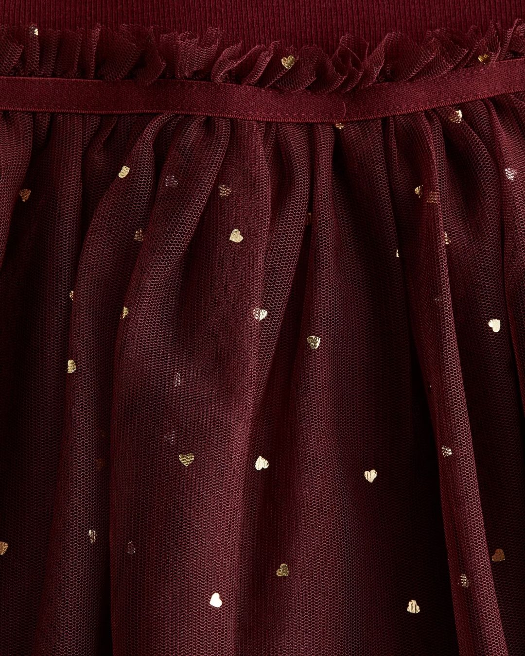 VESTIDO H&M OCRE CORAZONES