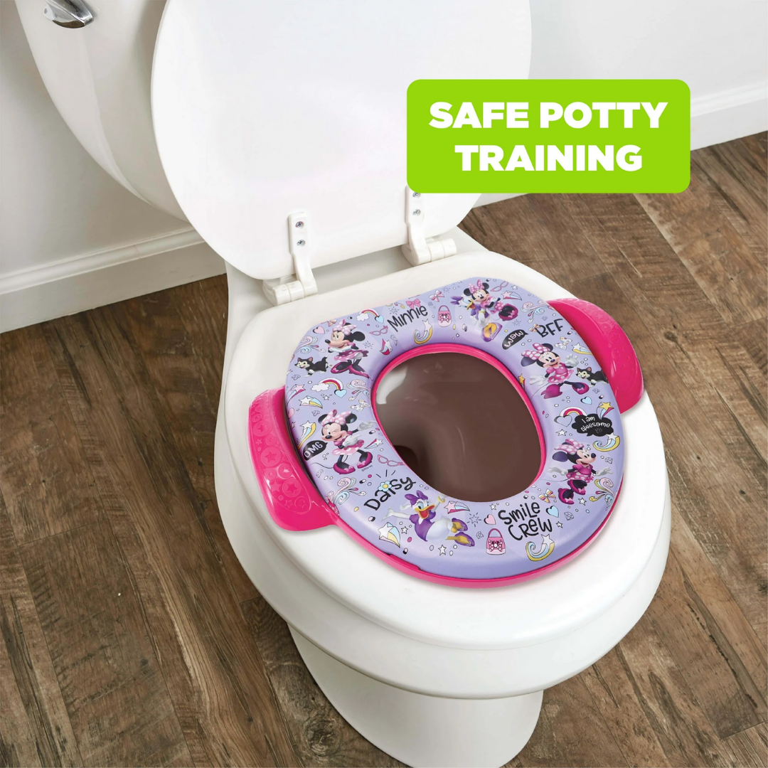ASIENTO PARA BAÑO MINNIE MORADO