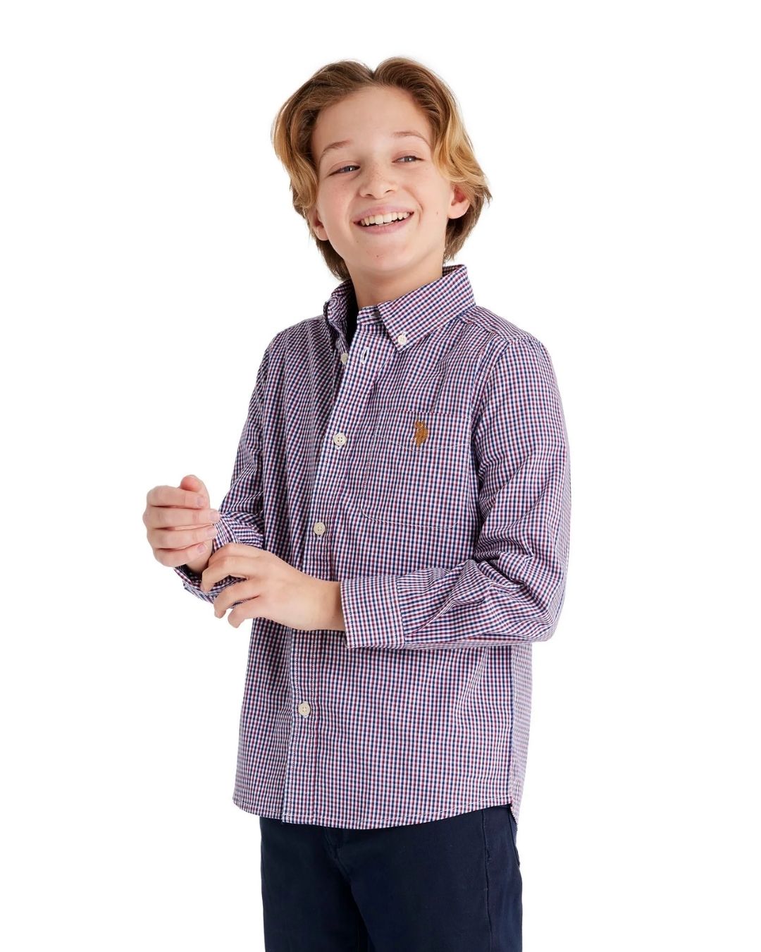 CAMISA FORMAL US POLO CUADRICULADA