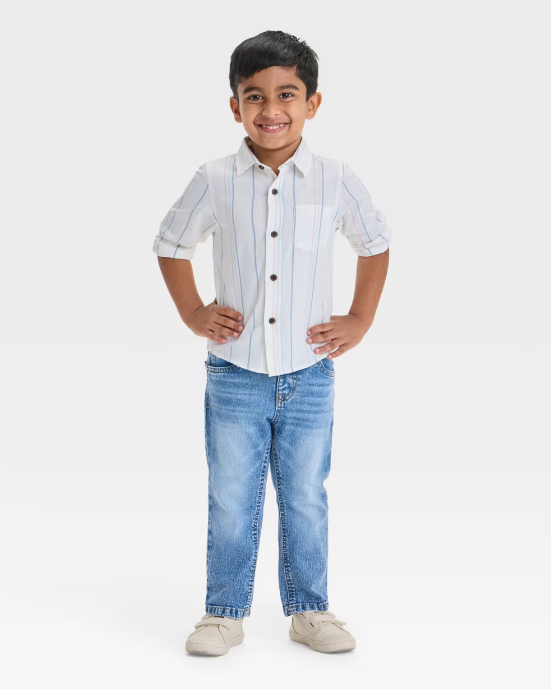 PANTALON JEAN STRAIGTH LEG CAT & JACK LIGHT WASH
