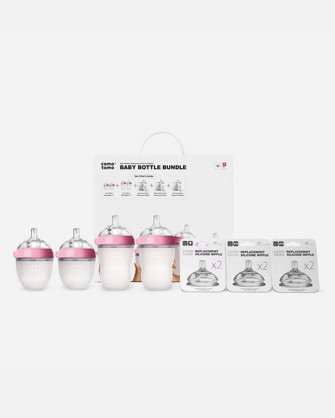 SET DE PEPES COMOTOMO ROSADO