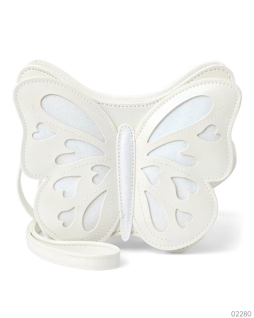 CARTERA DE MARIPOSA BLANCA