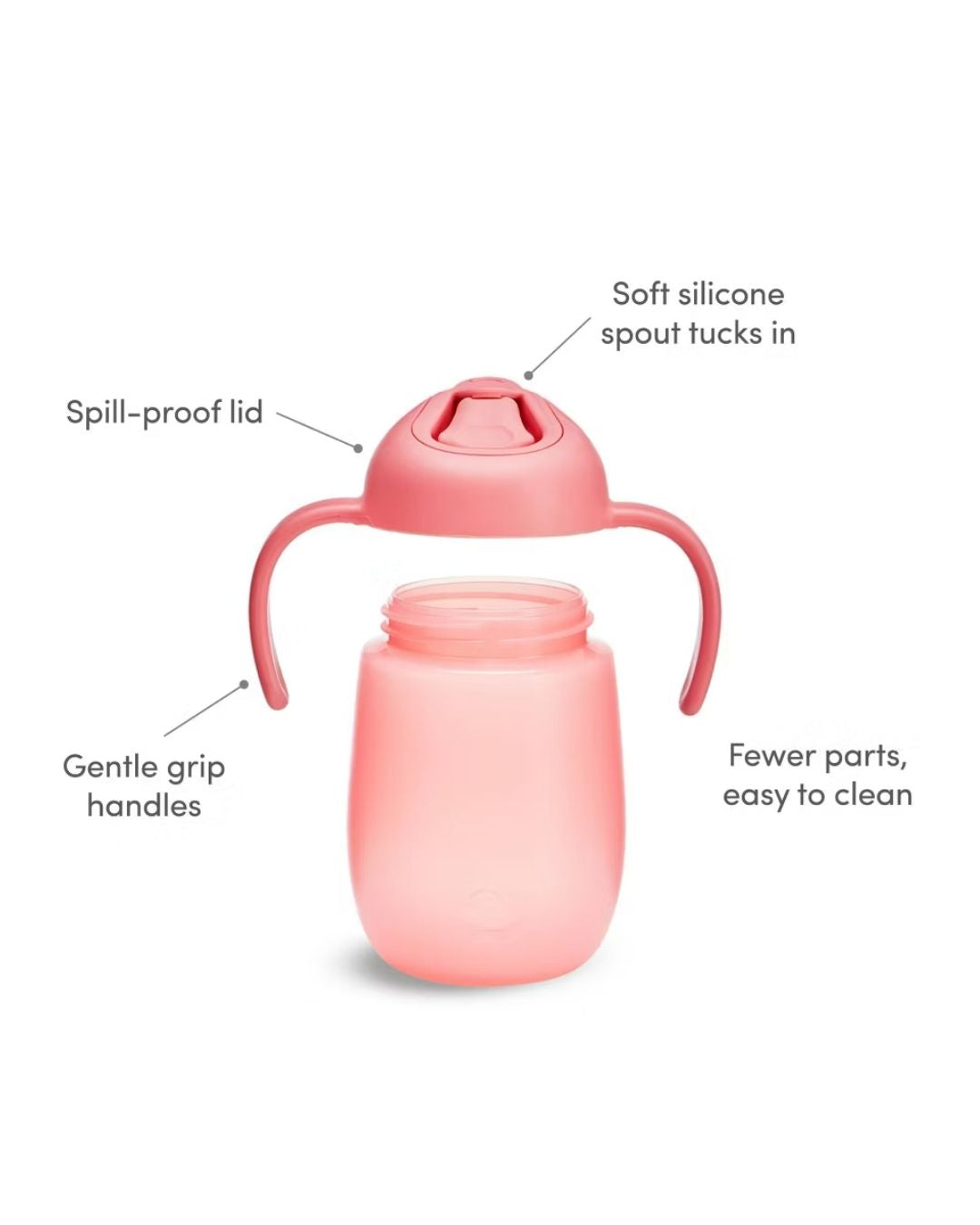 VASO ENTRENAMIENTO 7OZ ROSA