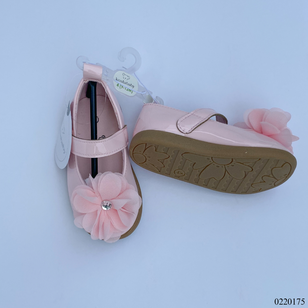 ZAPATOS NIÑA FLOR ROSADOS
