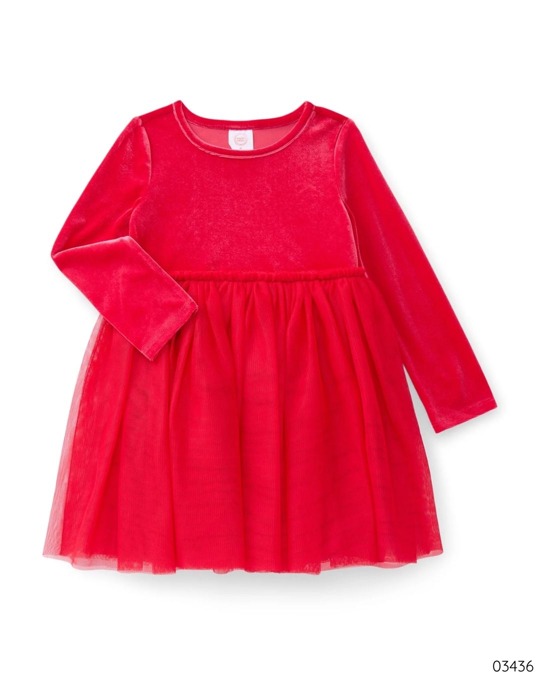 VESTIDO ROJO TERCIOPELO TUL