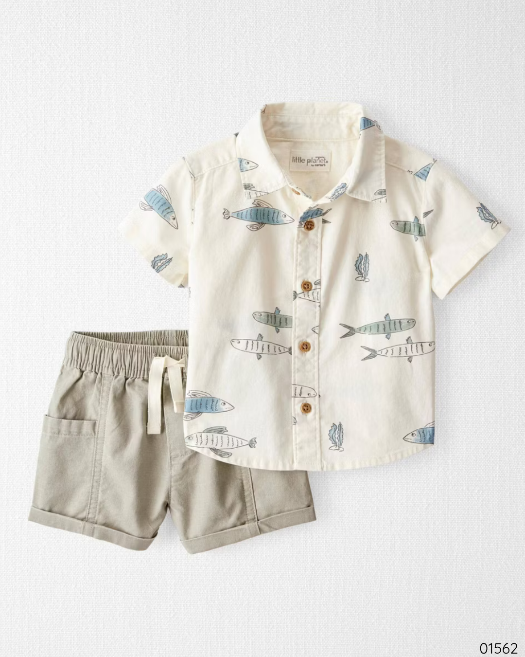 TRAJE CARTER SHORT KHAKI PECES
