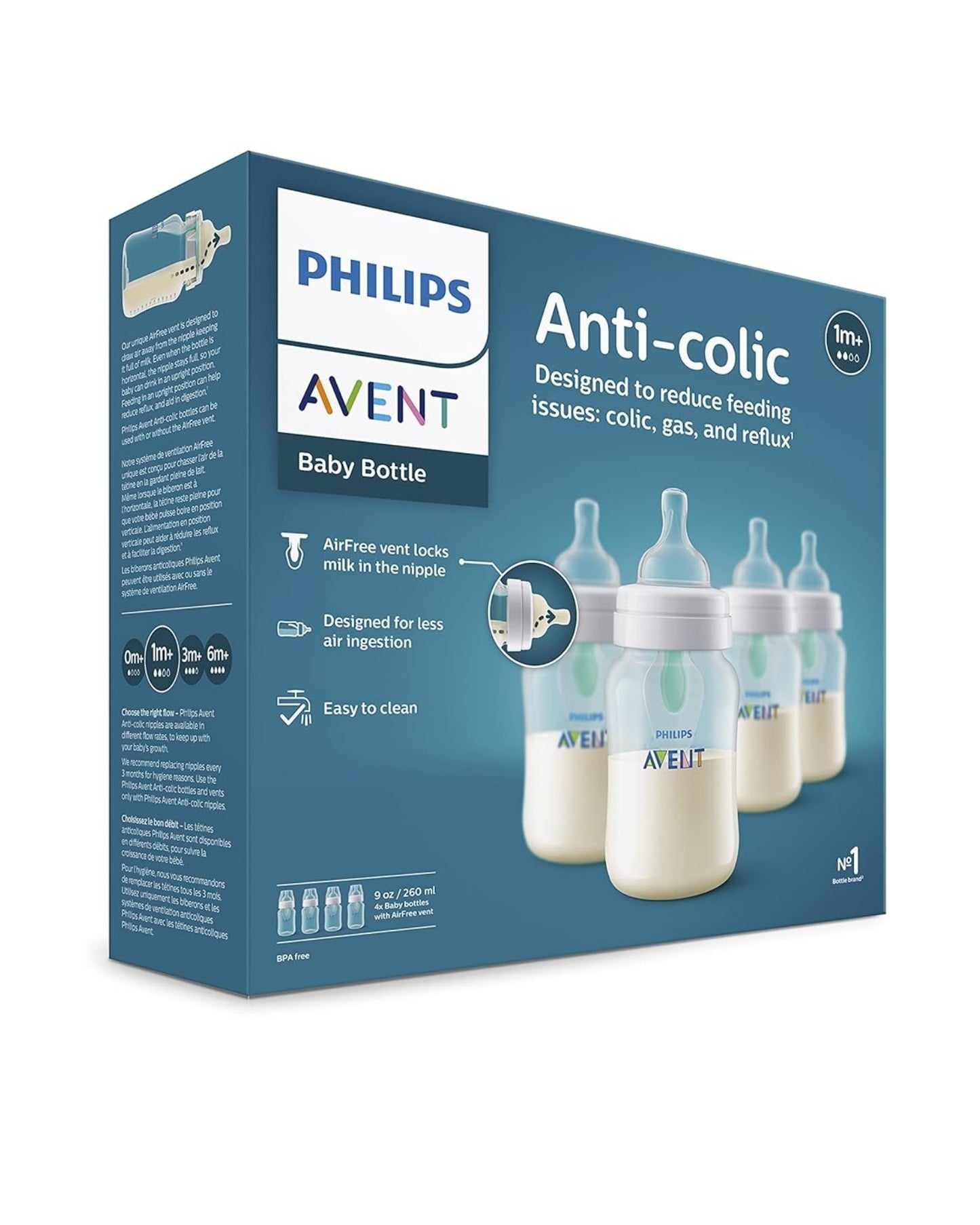 PEPES AVENT ANTICOLICOS 4UND 9OZ TRANSPARENTE