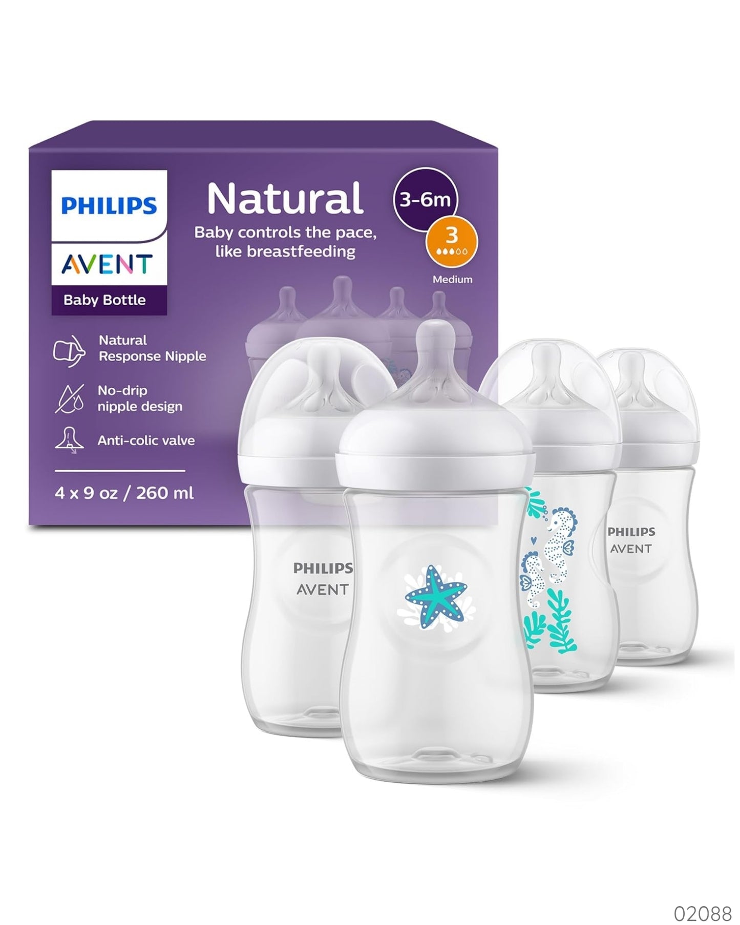 PEPES AVENT NATURAL 4UND 9OZ ESTRELLA