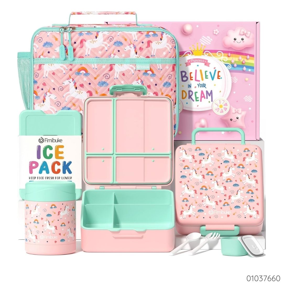 SET DE LONCHERA UNICORNIO ROSA