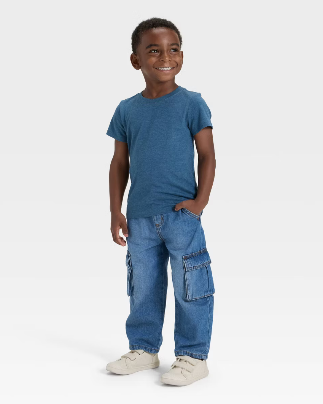 PANTALON CARGO CAT & JACK MEDIUM WASH