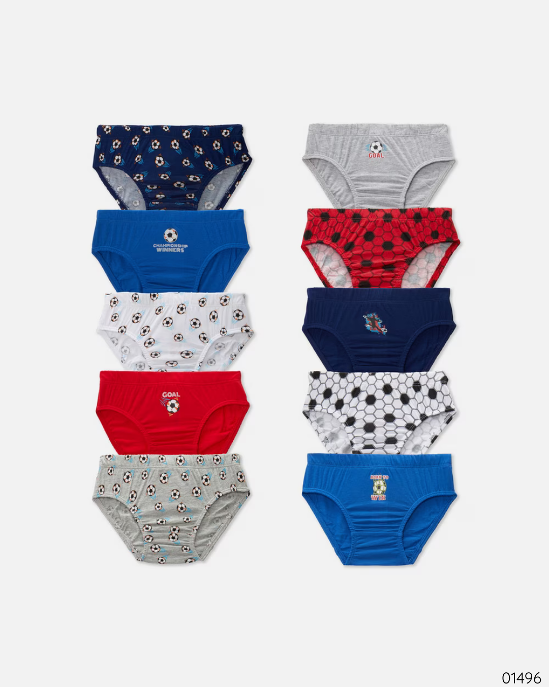 ROPA INTERIOR NIÑO 10 PZS FUTBOL