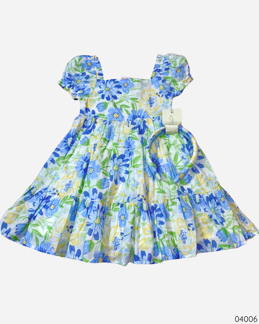 VESTIDO FLOREADO CON VINCHA